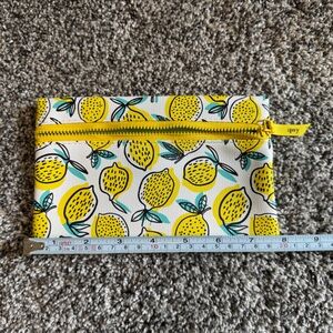 Lemon Print makeup pouch